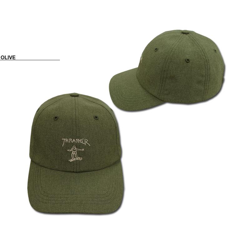 スラッシャー キャップ THRASHER CAP 帽子 メンズ レディース ユニセックス GONZ ART 6P DAD CAP 全4色 (公式）｜rifflepage｜02