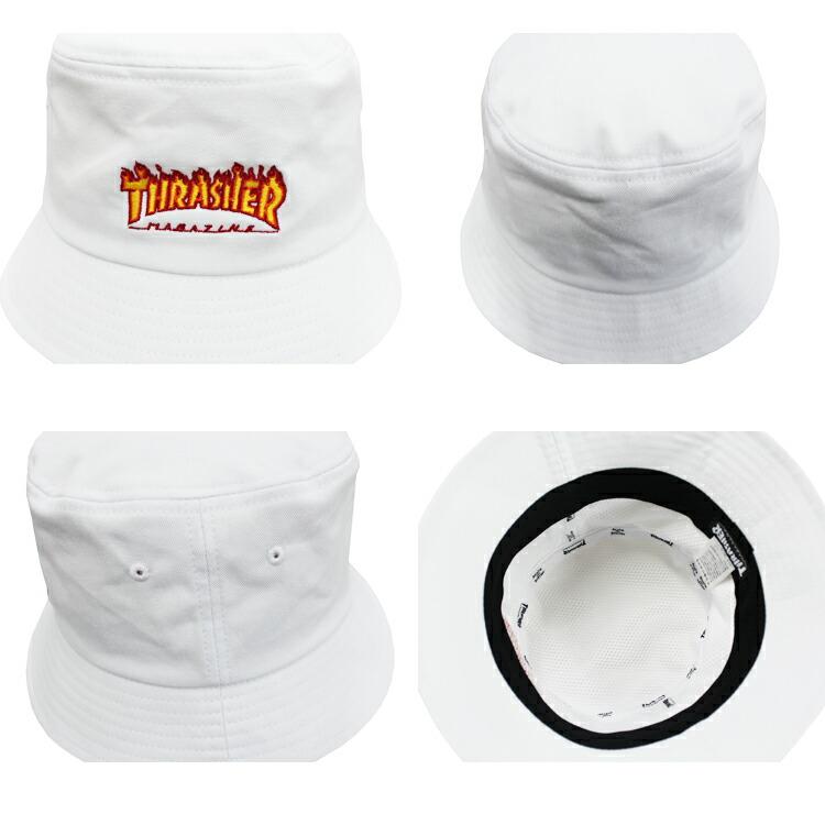スラッシャー ハット THRASHER バケットハット 帽子 FLAME LOGO BUCKET HAT 全2色 メンズ レディース ユニセックス (公式）｜rifflepage｜03