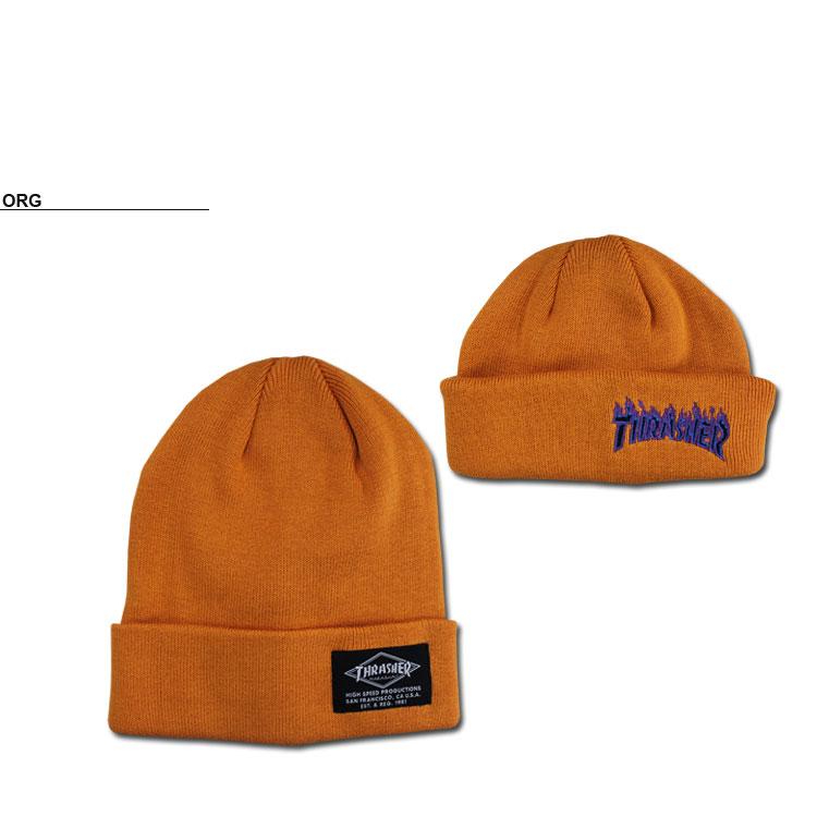 スラッシャー ビーニー ニット帽 THRASHER 2WAY KNIT BEANIE CAP ニットキャップ メンズ レディース ユニセックス 全6色 (公式）｜rifflepage｜06