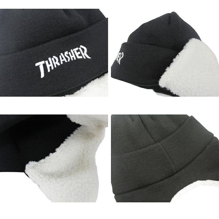 THRASHER（スラッシャー） ビーニー ニット帽 THRASHER EAR FLAP YOUTH