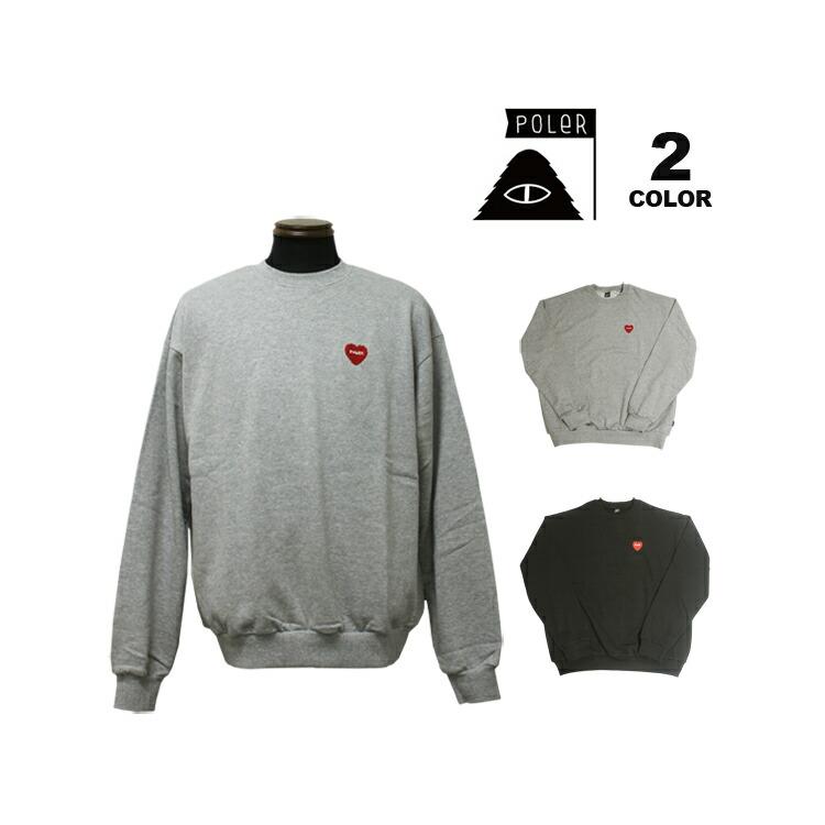 SALE ポーラー トレーナー POLER FURRY HEART CREW SWEAT スウェット 