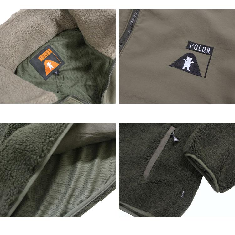 SALE ポーラー フリース アノラック POLER GRIZZLY JACQUARD SHERPA
