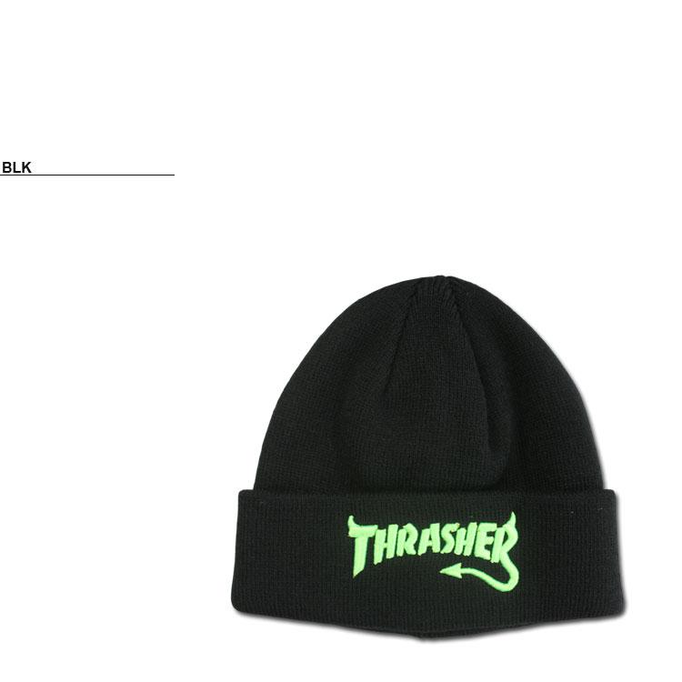 THRASHER（スラッシャー） ビーニー ニット帽 THRASHER Devil Tail