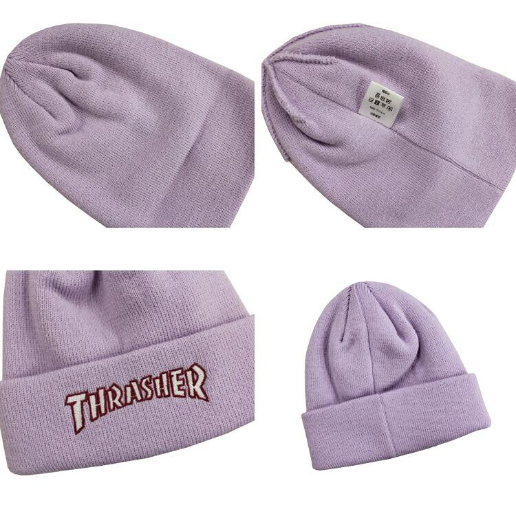 THRASHER（スラッシャー） ビーニー ニット帽 THRASHER Outline LOGO