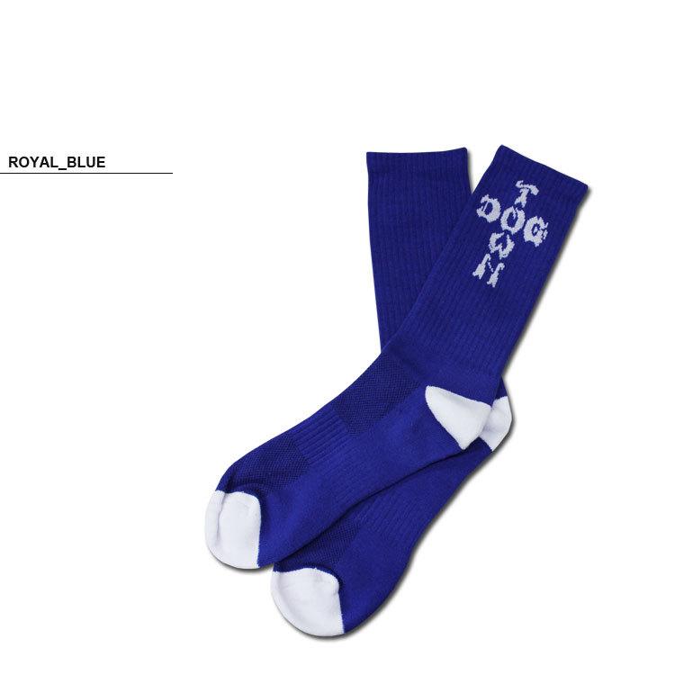(公式）ドッグタウン ソックス DOGTOWN SKATE CREW SOCKS メンズフリー 靴下 ロイヤルブルー 青 |  | 01