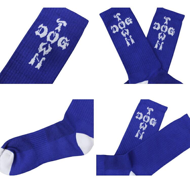 (公式）ドッグタウン ソックス DOGTOWN SKATE CREW SOCKS メンズフリー 靴下 ロイヤルブルー 青 |  | 02