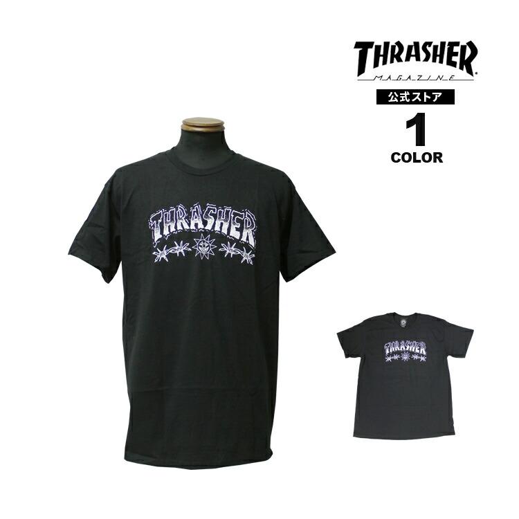 THRASHER（スラッシャー） SALE アウトレット Tシャツ THRASHER BARBED
