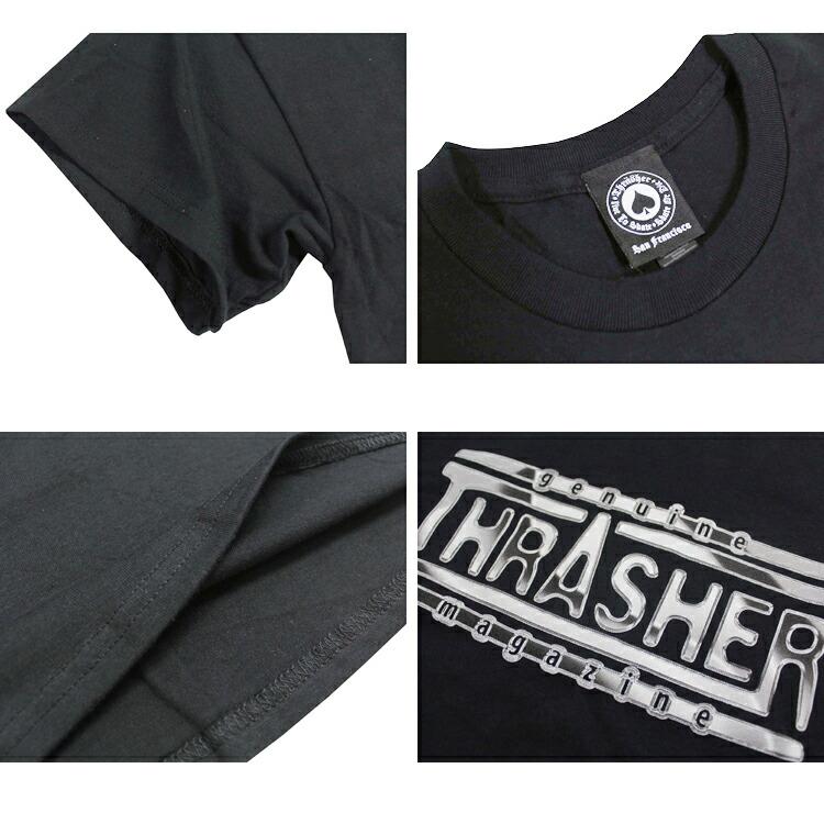 THRASHER（スラッシャー） Tシャツ THRASHER CHROME GENUINE S/S T