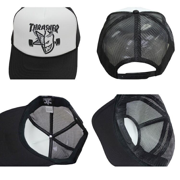 スラッシャー・スピットファイア・コラボ・メッシュキャップ・正規品・限定商品 THRASHER（スラッシャー） キャップ THRASHER SPITFIRE THRASH BURN