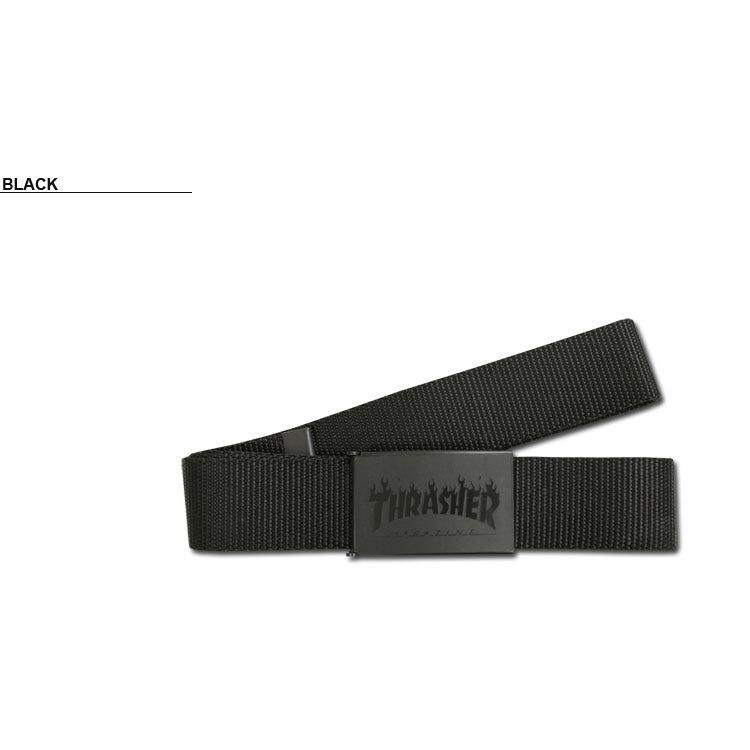 THRASHER（スラッシャー） (公式） ベルト THRASHER FLAME LOGO WEB