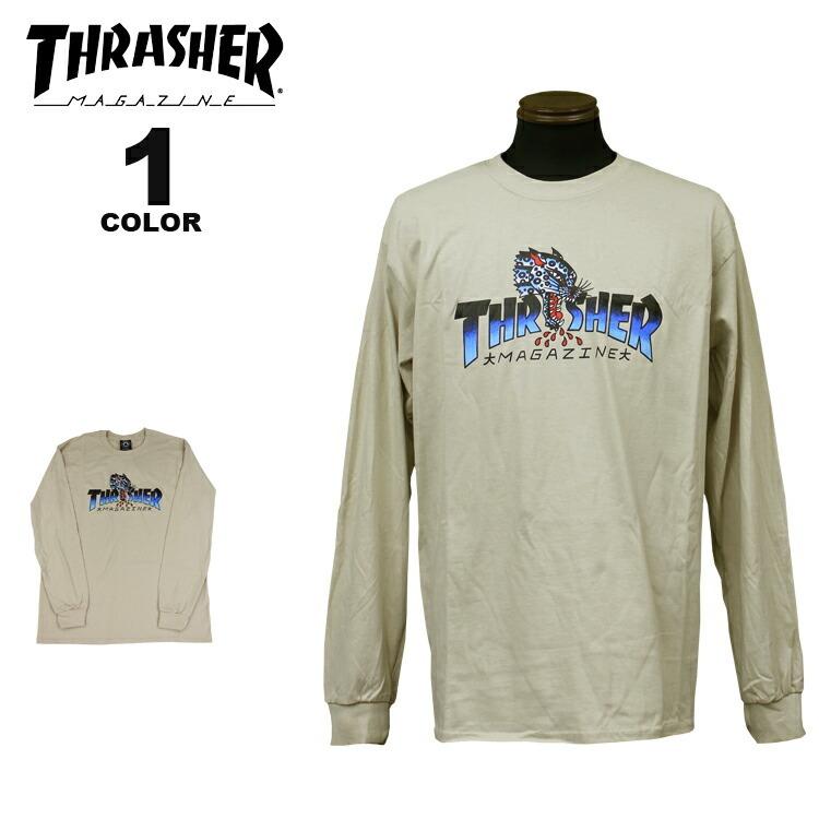 THRASHER（スラッシャー） SALE Tシャツ ロンT THRASHER LEOPARD MAG L