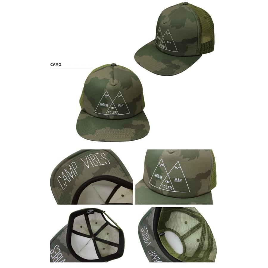 ポーラー キャップ 帽子 POLeR VENN DIAGRAM TRUCKER MESH CAP メッシュキャップ メンズ レディース 全3色｜rifflepage｜03