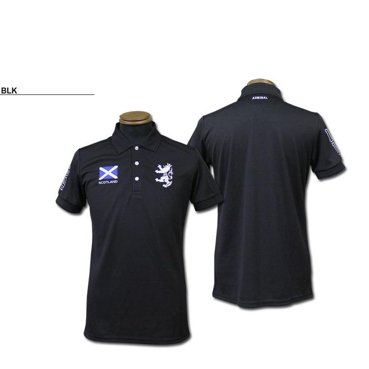 Admiral - アドミラル メンズ フラッグ 半袖 ポロシャツ Admiral Golf アドミラルゴルフ フラッグ 半袖 ポロシャツ