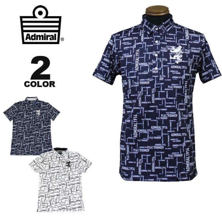 アドミラル ゴルフ ポロシャツ Admiral GOLF BLOCK LOGO CHECK POLO SHIRTS 半袖ポロ 全2色 M-LL 吸水速乾 抗菌防臭 UVカット ストレッチ メンズ｜rifflepage