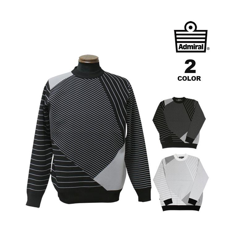 SALE アドミラル ゴルフ クルーネック ニット Admiral GOLF