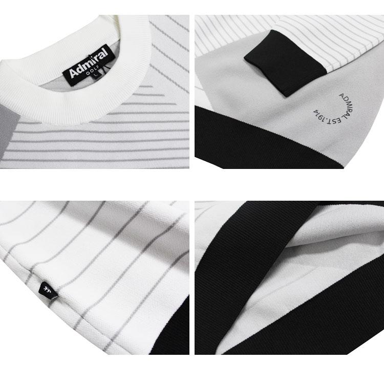 SALE アドミラル ゴルフ クルーネック ニット Admiral GOLF
