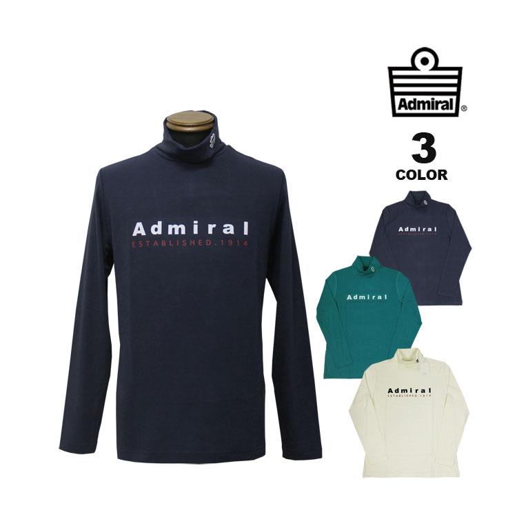 SALE アドミラル ゴルフ タートルネックシャツ Admiral GOLF SUEDE TURTLE NECK SHIRTS 長袖 Tシャツ ロンティ ロングスリーブ TEE T-SHIRTS ハイネック | 