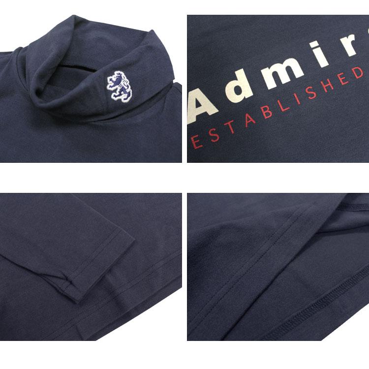 SALE アドミラル ゴルフ タートルネックシャツ Admiral GOLF SUEDE TURTLE NECK SHIRTS 長袖 Tシャツ ロンティ ロングスリーブ TEE T-SHIRTS ハイネック |  | 02