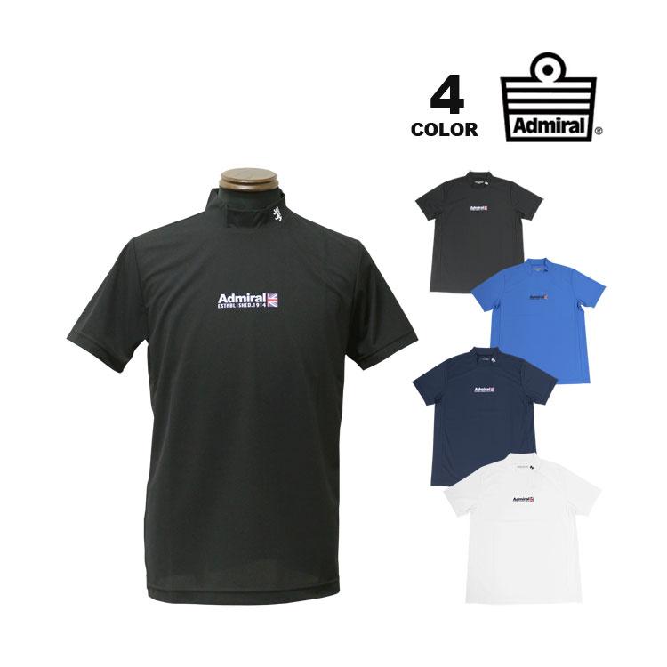 ☆【新品】アドミラル メンズ ビッグロゴ モックネックシャツ　15,400円 30％OFF】[アドミラル ゴルフ]メンズ カラタッチ ビッグロゴモック