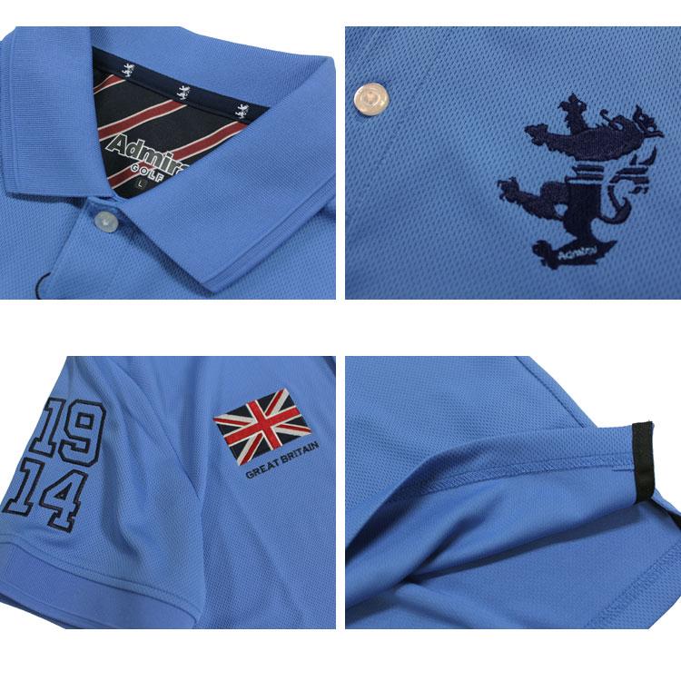 アドミラル ゴルフ ポロシャツ Admiral GOLF FLAG MESH POLO SHIRTS 半袖ポロ 全5色 M-LL 吸水速乾 抗菌防臭 メンズ 定番｜rifflepage｜09