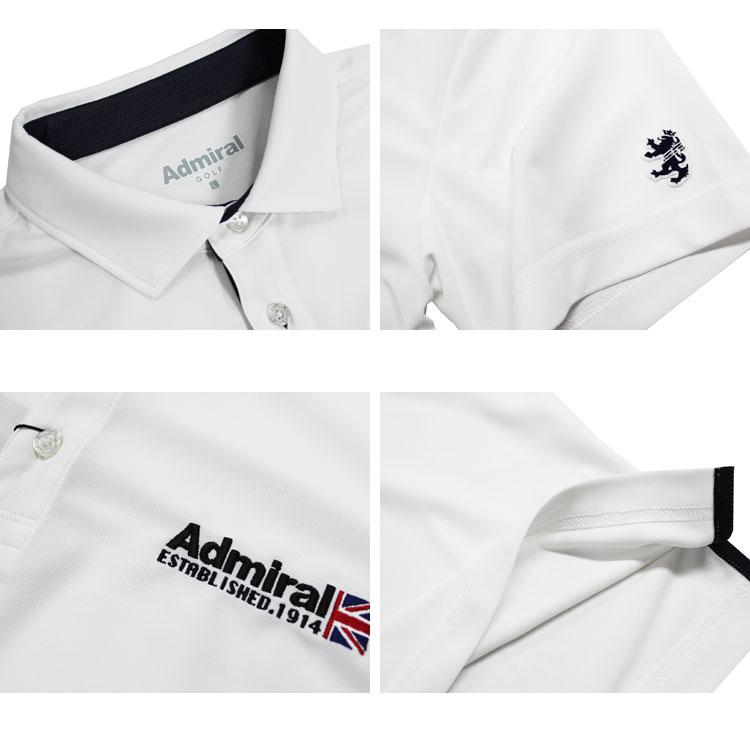 SALE アウトレット アドミラル ゴルフ ポロシャツ Admiral GOLF HALF UNION JACK BASIC POLO SHIRTS 半袖ポロ 全5色 M-LL 吸水速乾 リサイクルポリエステル｜rifflepage｜09