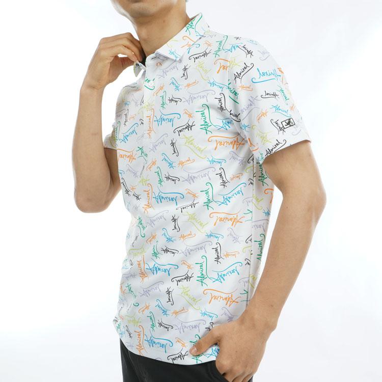 SALE アウトレット アドミラル ゴルフ ポロシャツ Admiral GOLF MULTI LOGO PRINT POLO SHIRTS 半袖ポロ 全3色 M-LL 吸水速乾 ストレッチ メンズ｜rifflepage｜08