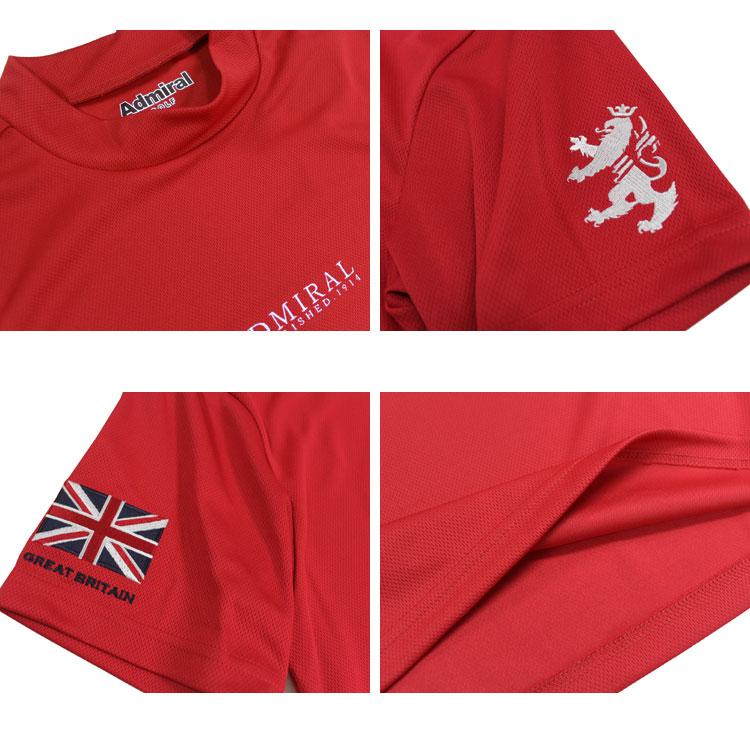 アドミラル ゴルフ モックネックシャツ Admiral GOLF FLAG MESH MOCK