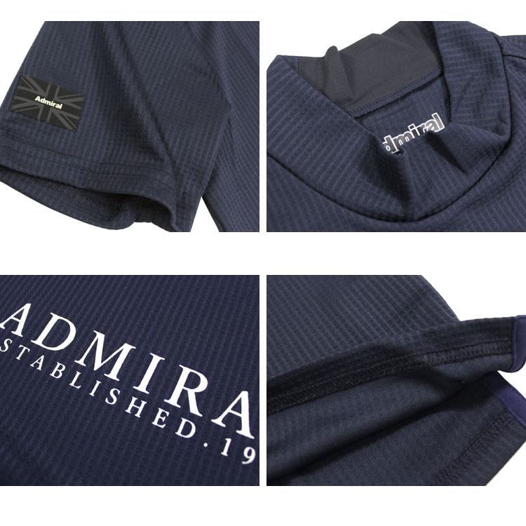 Admiral　アドミラル　ショートスリーブシャツ　ブラック　Ｌサイズ SALE アドミラル ゴルフ モックネックシャツ Admiral GOLF ACTIVE TRAD