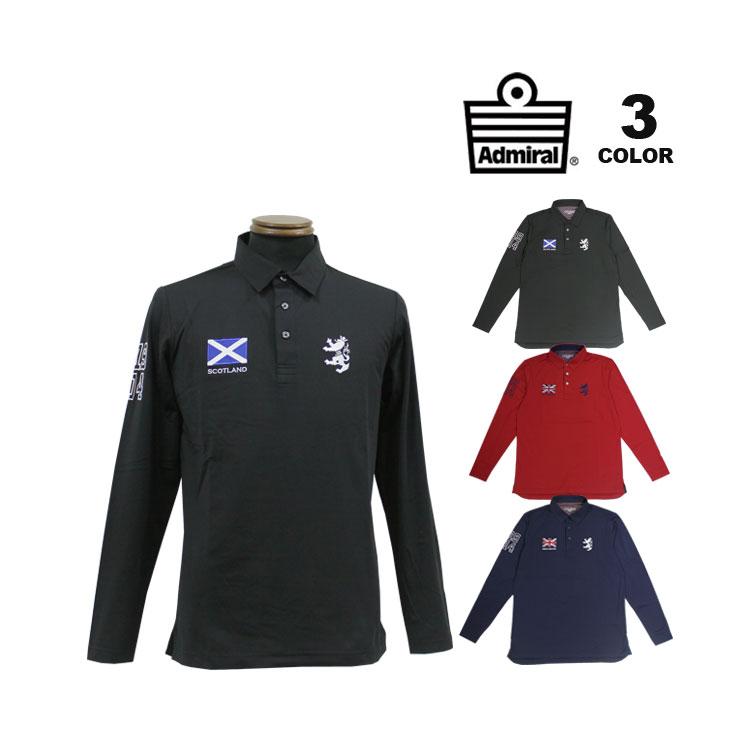 SALE アドミラル ゴルフ ポロシャツ Admiral GOLF FLAG POLO LONG