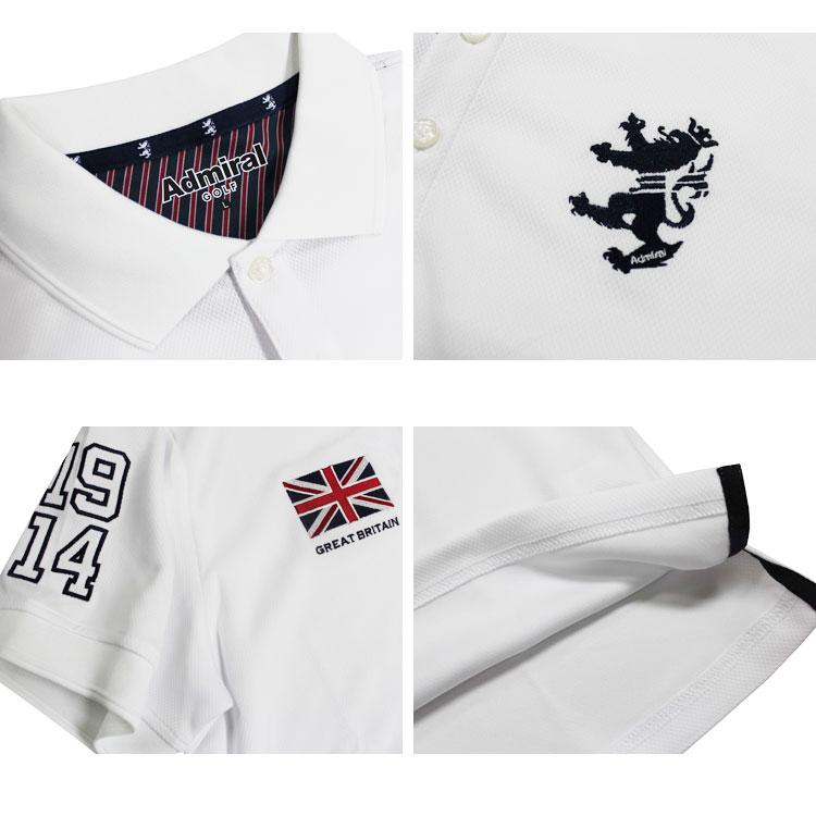 SALE アドミラル ゴルフ ポロシャツ Admiral GOLF FLAG MESH POLO