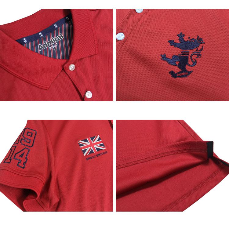 SALE アドミラル ゴルフ ポロシャツ Admiral GOLF FLAG MESH POLO