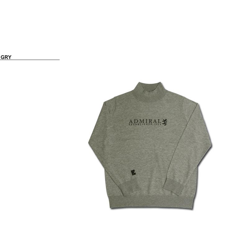 ⭐️新品未使用タグ付き⭐️Admiral GOLF タートルネック(LL) SALE アドミラル ゴルフ セーター Admiral GOLF Trad Logo Hi-Neck