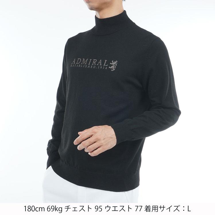 SALE アドミラル ゴルフ セーター Admiral GOLF Trad Logo Hi-Neck