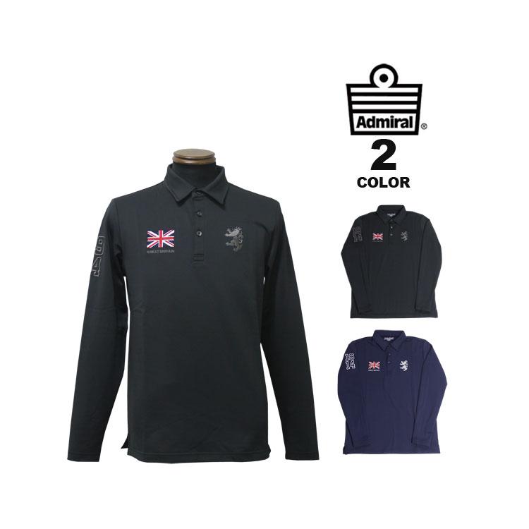 アドミラル ゴルフ ポロシャツ Admiral GOLF Flag Polo L/S Shirts