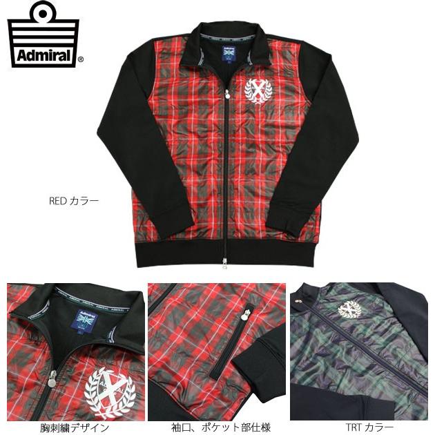 Admiral ゴルフ ジャケット レッドチェック 1914年設立 Admiral（アドミラル） SALE Admiral トラックジャケット ジャージ