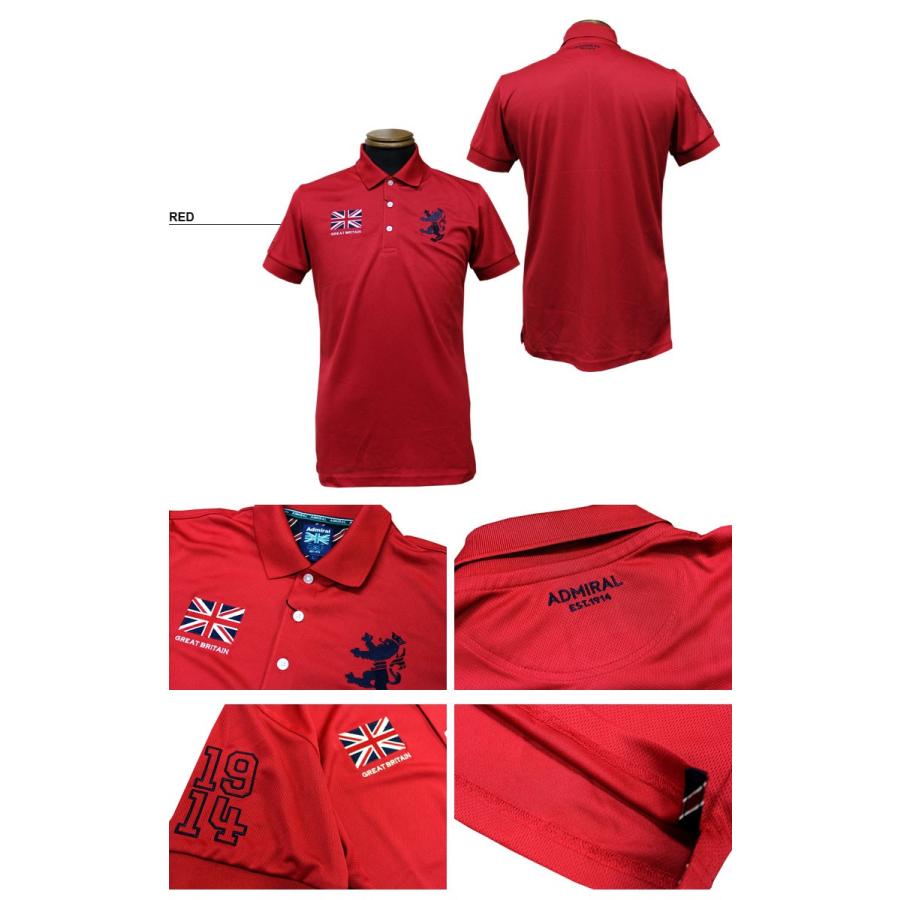 SALE Admiral アドミラル ポロシャツ FLAG MESH POLO SHIRTS