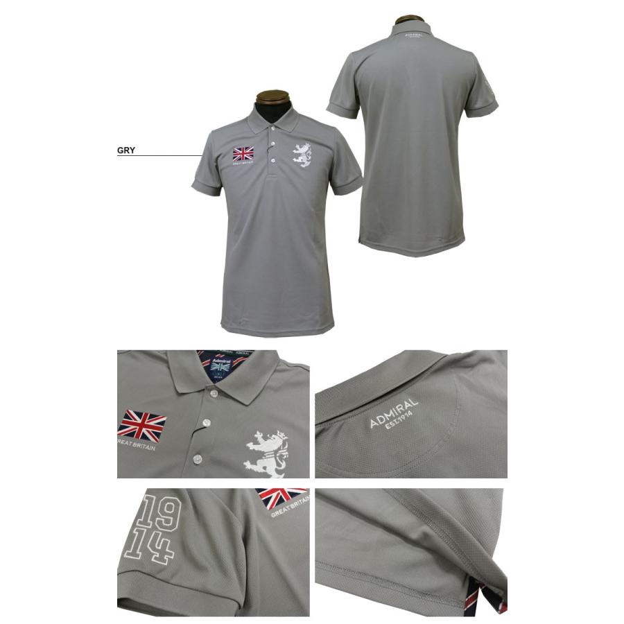SALE Admiral アドミラル ポロシャツ FLAG MESH POLO SHIRTS