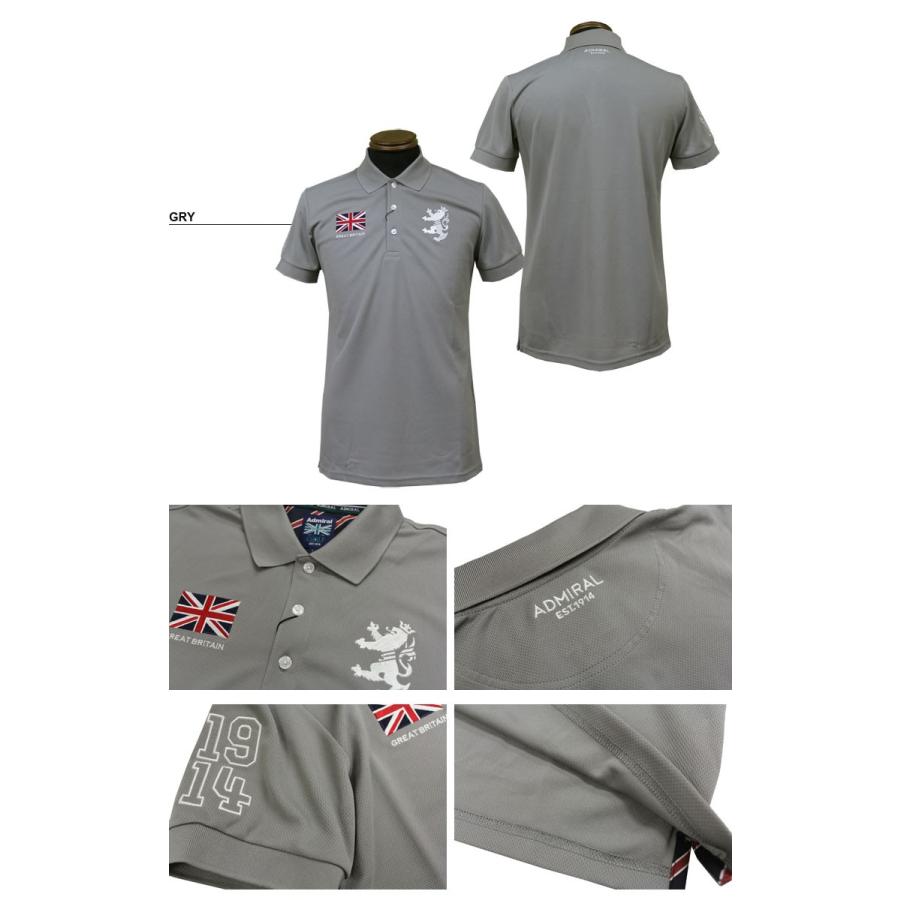 SALE Admiral アドミラル ポロシャツ FLAG MESH POLO SHIRTS 半袖ポロ ゴルフ GOLF 全6色 M-LL メンズ アウトレット｜rifflepage｜08