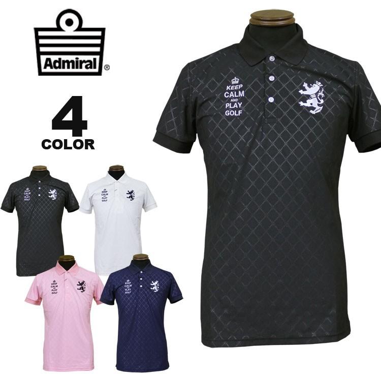 SALE Admiral アドミラル ポロシャツ BIAS EMBOSS POLO SHIRTS 半袖