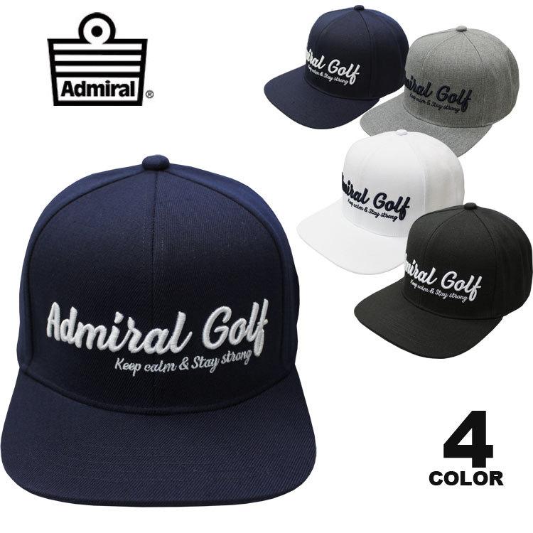 アドミラル ゴルフ キャップ Admiral GOLF SCRIPT FLAT SNAP BACK CAP 帽子 平ツバ スナップバック メンズ レディース ユニセックス 全4色 フリーサイズ｜rifflepage