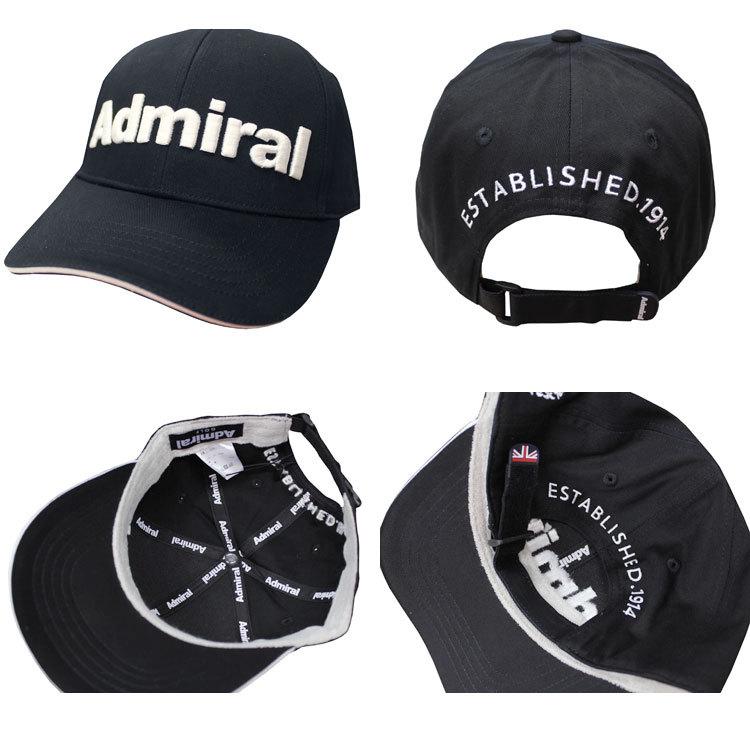 アドミラル ゴルフ キャップ Admiral GOLF LOGO BASIC TWILL CAP 帽子 メンズ レディース ユニセックス 全4色 フリーサイズ 57cm｜rifflepage｜03