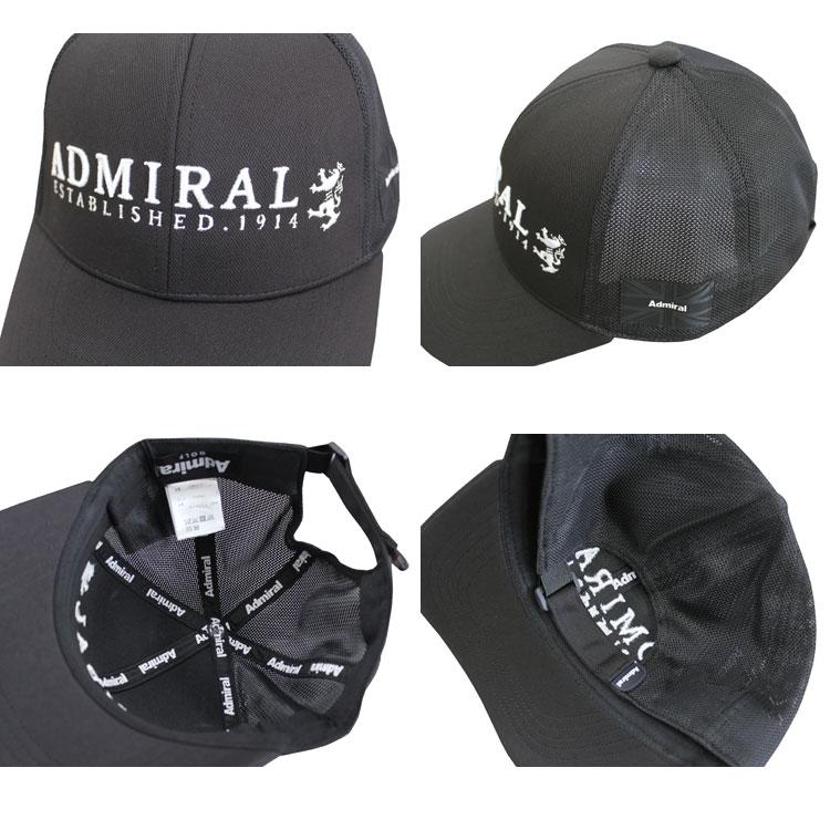 アドミラル ゴルフ キャップ Admiral GOLF ACTIVE TRAD LOGO MESH CAP 帽子 ロゴ刺繍 メッシュ メンズ レディース ユニセックス 全4色 フリーサイズ 57cm｜rifflepage｜05