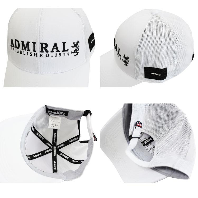 アドミラル ゴルフ キャップ Admiral GOLF ACTIVE TRAD LOGO MESH CAP 帽子 ロゴ刺繍 メッシュ メンズ レディース ユニセックス 全4色 フリーサイズ 57cm｜rifflepage｜07