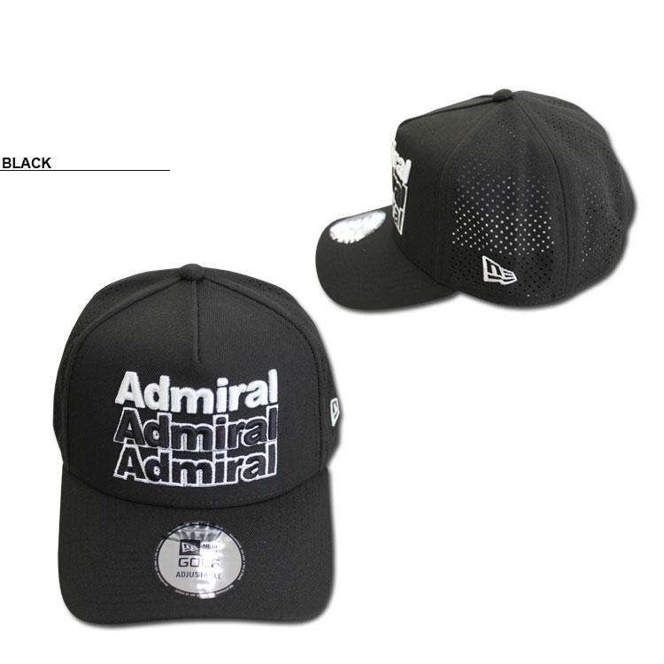 アドミラル ゴルフ キャップ Admiral GOLF NEWERA THREE LOGO SNAPBACK CAP 帽子 ニューエラ コラボ MICROERA 抗菌スウェットバンド メンズ レディース｜rifflepage｜02