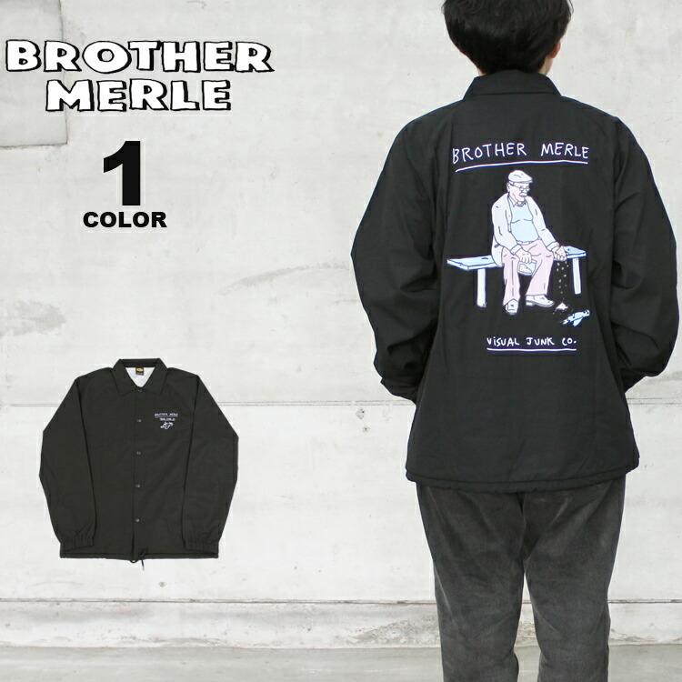 ブランド雑貨総合 Dead Merle Brother コーチジャケット ブラザーマール イ スケーター スケボー スケート Merle Brother ブラザーマール Bird ブラザーマーレ S Xl ブラック 黒 ユニセックス レディース メンズ ジャケット Jacket Coach Woven ジャケット Www Sunleo