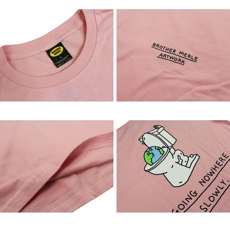 ブラザーマール Tシャツ BROTHER MERLE Toilet World S/S T-SHIRTS 半袖 TEE プリント メンズ レディース ユニセックス 全2色 S-XL ブラザーマーレ｜rifflepage｜05