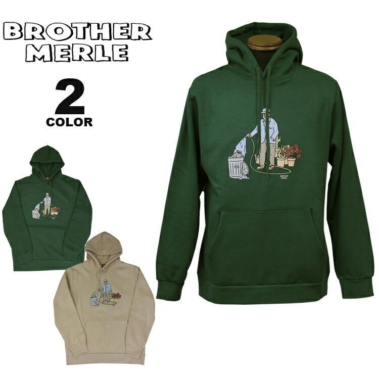 SALE ブラザーマール パーカ BROTHER MERLE Hank HOODIE PULLOVER SWEAT PARKA スウェット プルオーバー パーカー メンズ レディース ユニセックス 裏起毛｜rifflepage