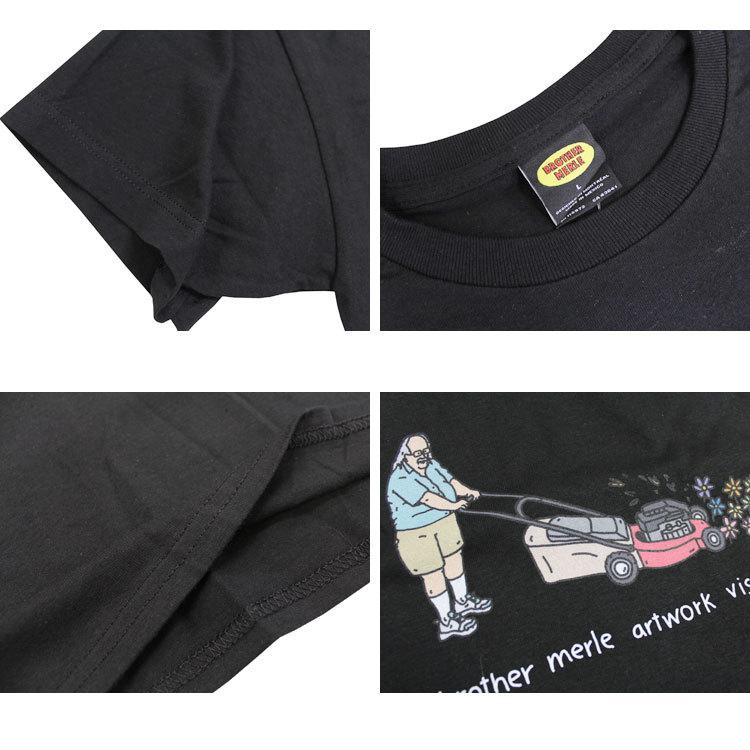SALE アウトレット ブラザーマール Tシャツ BROTHER MERLE Lawn Mower S/S T-SHIRTS 半袖 TEE プリント メンズ レディース ユニセックス 全2色 S-XL｜rifflepage｜05