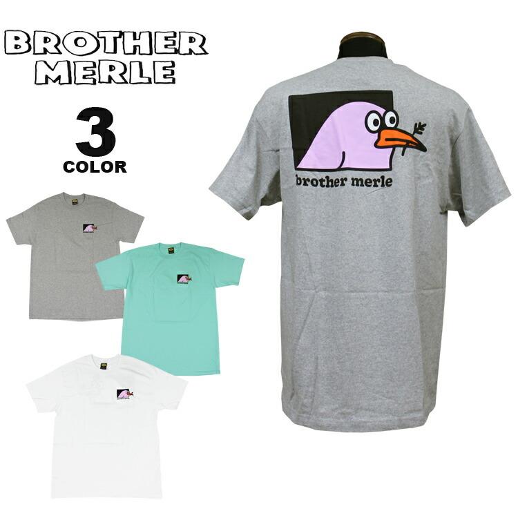 SALE アウトレット ブラザーマール Tシャツ BROTHER MERLE Bird S/S T-SHIRTS 半袖 TEE プリント メンズ レディース ユニセックス 全3色 S-XL ブラザーマーレ｜rifflepage