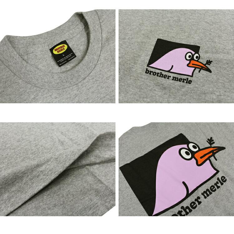 SALE アウトレット ブラザーマール Tシャツ BROTHER MERLE Bird S/S T-SHIRTS 半袖 TEE プリント メンズ レディース ユニセックス 全3色 S-XL ブラザーマーレ｜rifflepage｜03